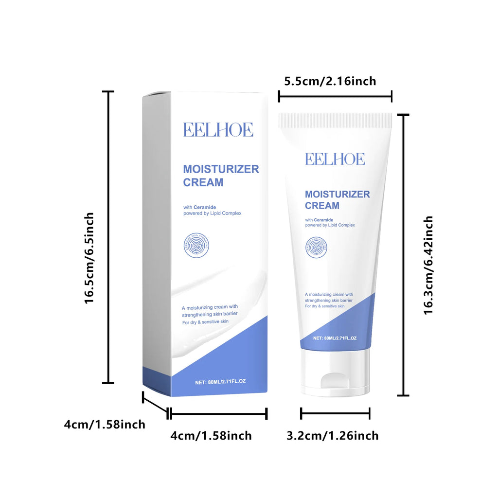 EELHOE Ceramide Cream – Skin Barrier Repair & Deep Moisture Ceramide Face Cream Zpaxo 80ml Boxed