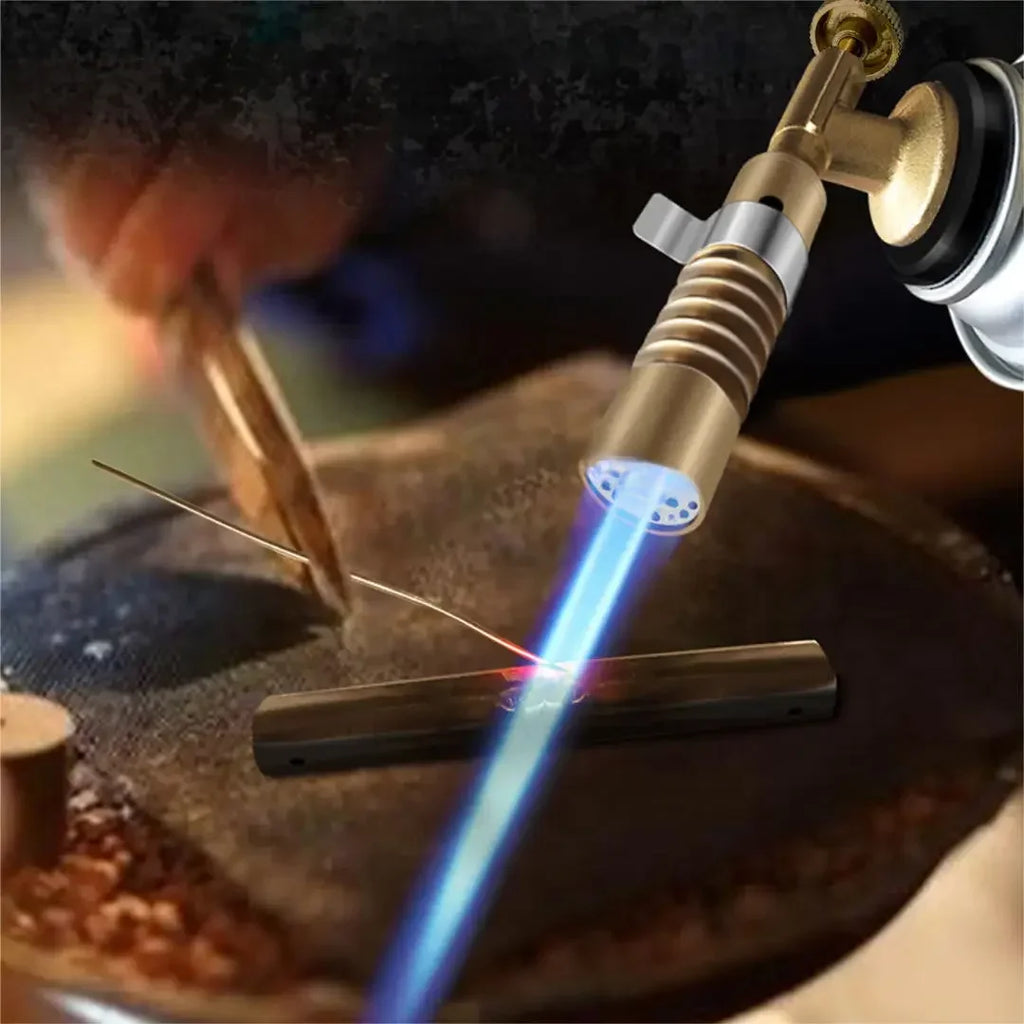 Card burner Outdoor barbecue kitchen baking igniter Flame gun Ceramic core spray gun Small welding torch Zpaxo YELLOW