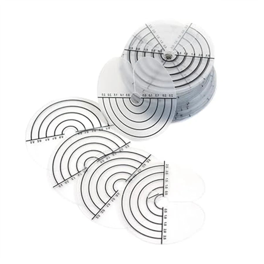10-100 Pcs Heat Shield Guards for Hair Extensions Clear PVC with Scale Single Hole round Spacer Template Keratin Glue Protection Zpaxo