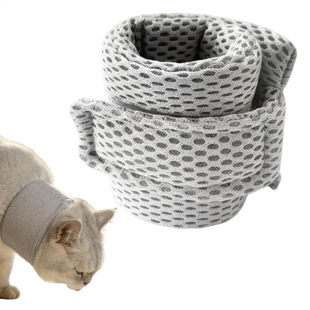 Breathable Cat & Dog Recovery Cone Collar | Adjustable Neck Brace Pet Recovery Collar Zpaxo