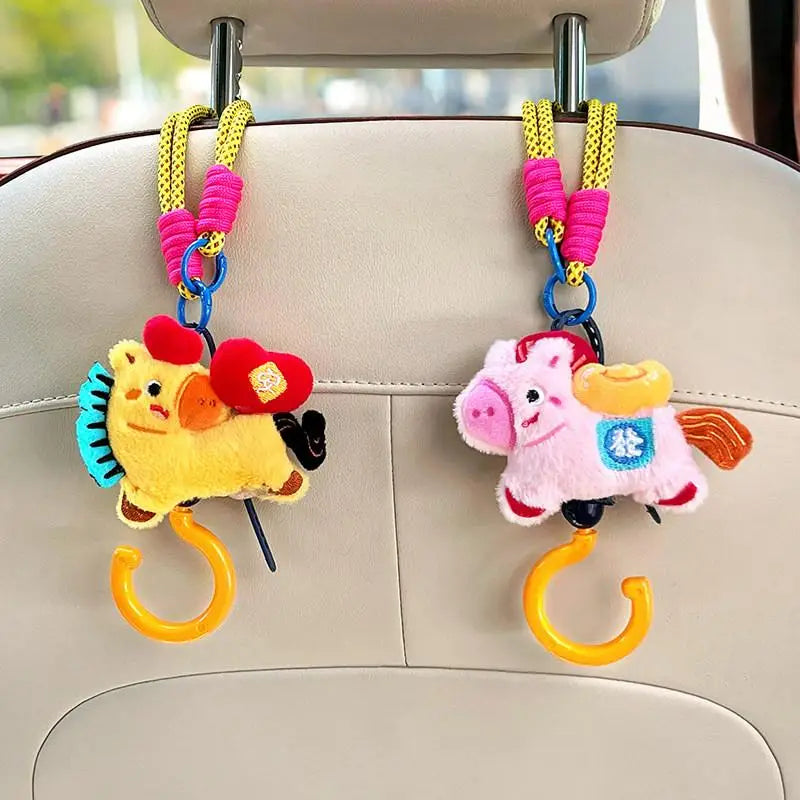 Cute Cartoon Car Seat Back Hook – Backseat Storage Organizer