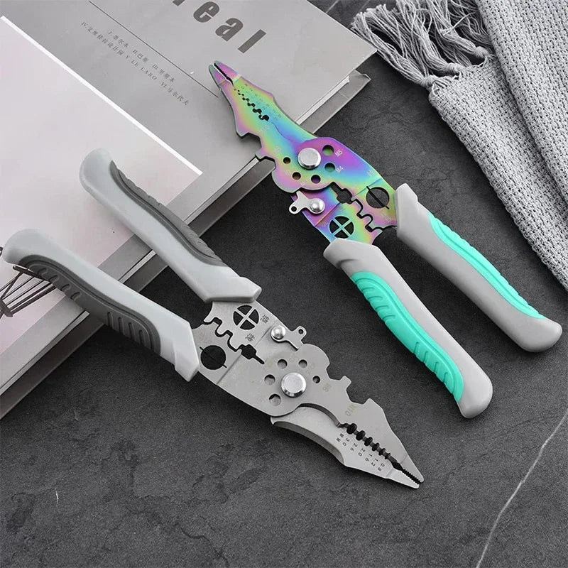 Wire Stripper Decrustation Pliers Adjustable Electrical Wire Stripping Tool Non-slip Wire Stripper Crimper For Electrical Cable Zpaxo