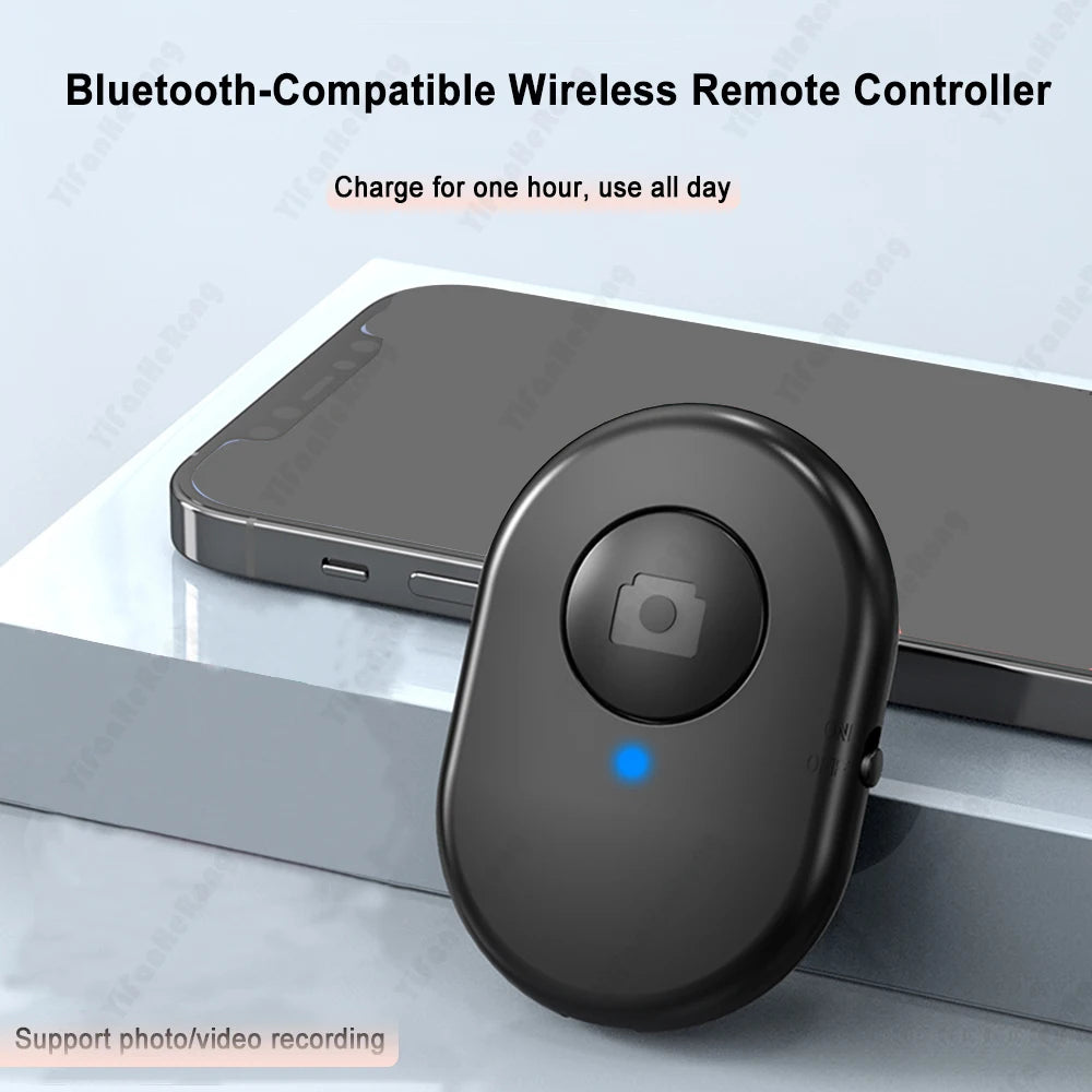 Mini Portable Bluetooth-compatible Remote Control Wireless Selfie Shutter Control For IPhone/Android Take Photos Hands-Free Zpaxo