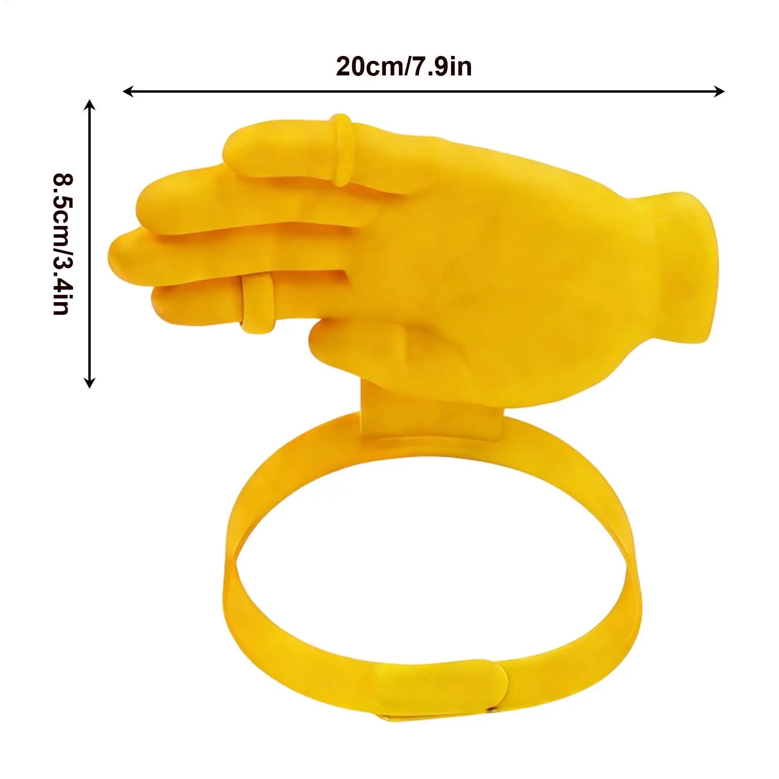 Novelty Hand Palm Sun Visor Hat Funny Elastic Headband Outdoor Caps