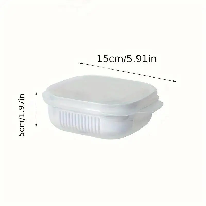 Rice storage box, microwaveable in the kitchen, steaming lunch box, freezer box for the fridge, fruit organizer box Zpaxo