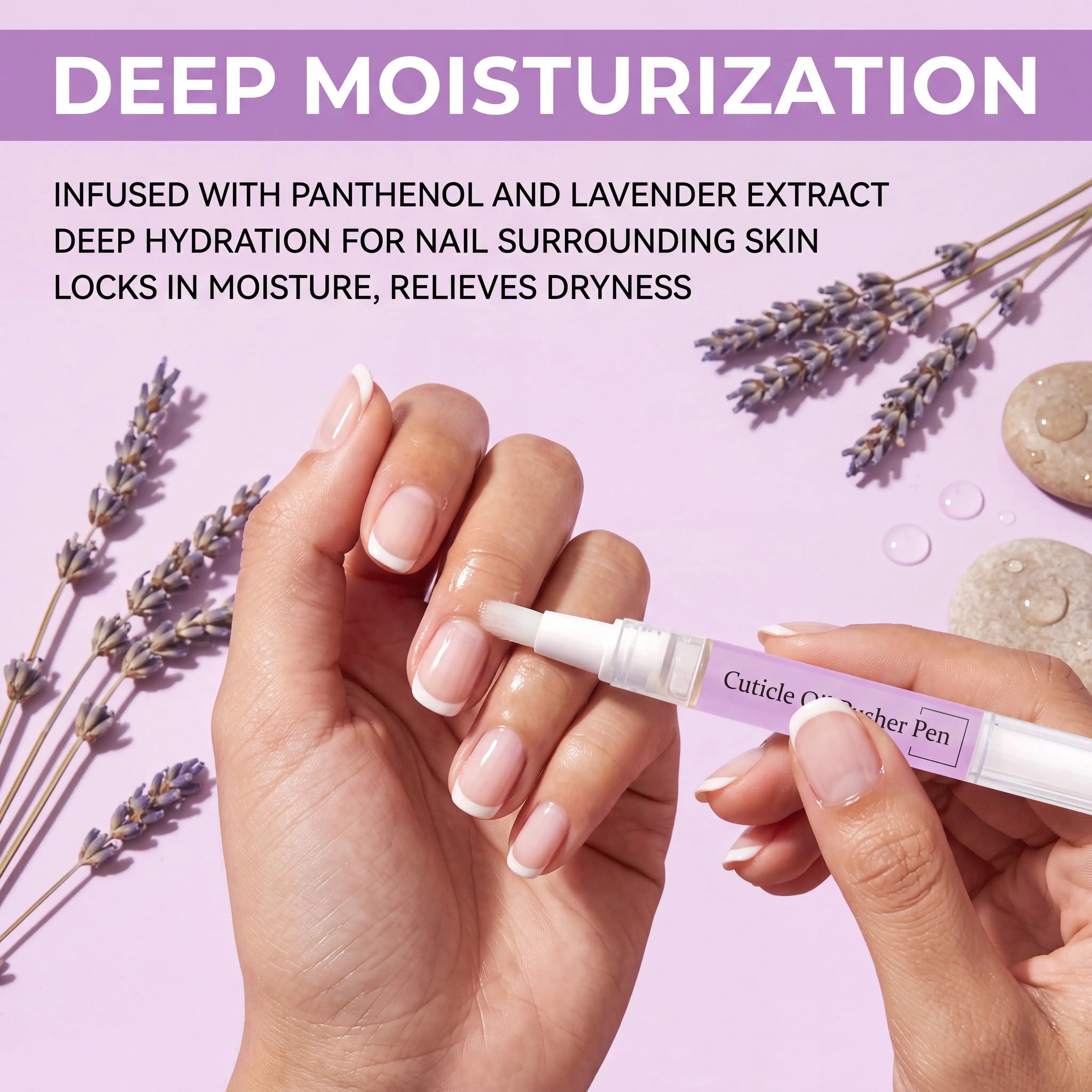 1/2/3/4/5/8/10 Pcs Lavender Cuticle Oil Pen Fast Drying Non Greasy Moisturizing Nail Care Tool Dry Skin Remedy 2ml Length 13cm Zpaxo
