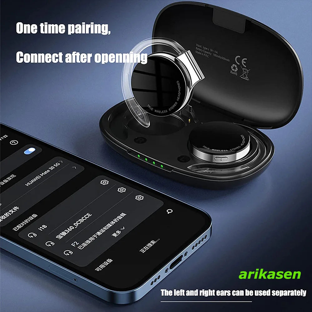 Open Ear Headphones TWS Wireless Bluetooth Earphones Noise Cancelling