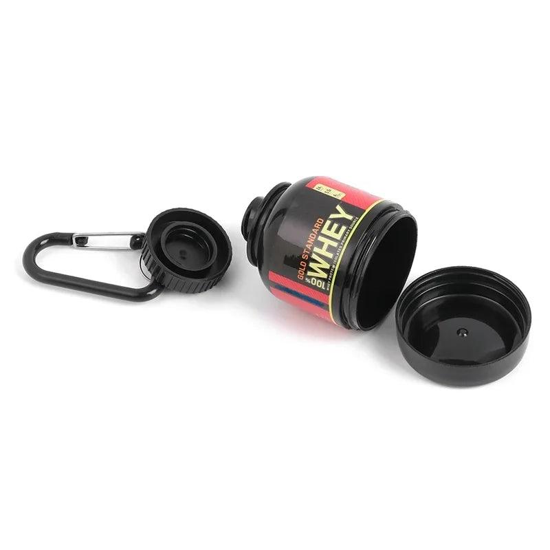 Outdoor Sport Mini Portable Protein Container Powder Bottle Whey