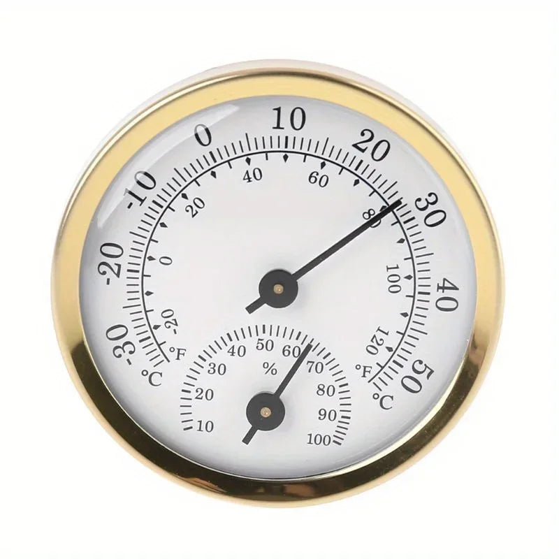 58mm Mini 2 in 1 Thermometer Hygrometer Auto Senser Wall Mounted Mechanical Analog Temperature Gauge Humidity Meter homeuse tool Zpaxo