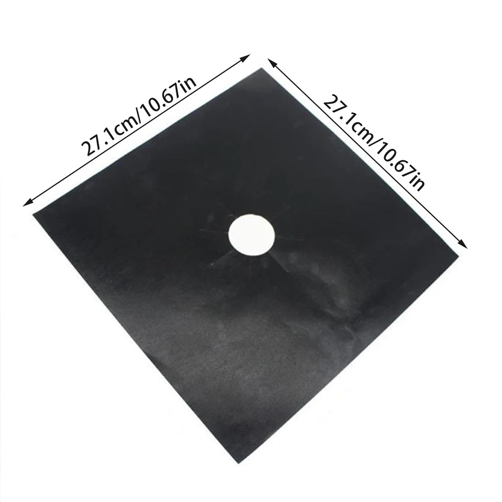 6Pcs Stove Burner Covers Gas Stove Burner Liners Non-Stick Reusable Gas Range Protector Kitchen Cookware Accessories Zpaxo