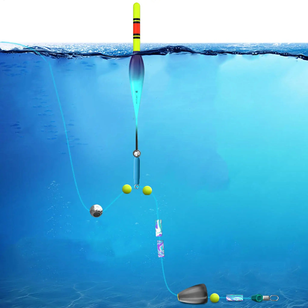 Fishing Bobbers Automatic Line Rig 100M Sensitivity Bite Flash Float