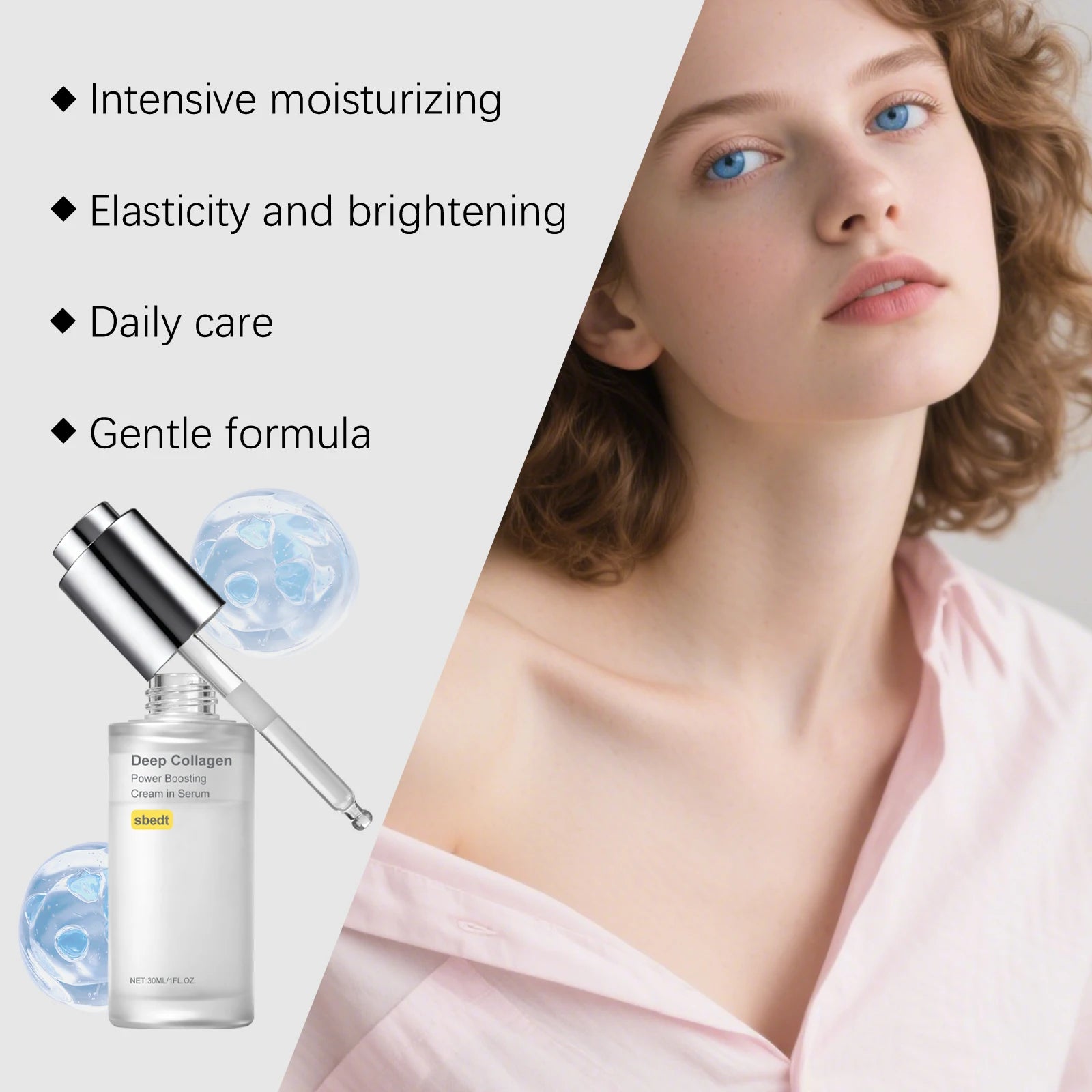 Power Boosting Cream In Serum Anti-Wrinkle Hyaluronic Acid Serum Lifts Firms Facial Skin Diminishes Fine Lines Shrink Pores Zpaxo