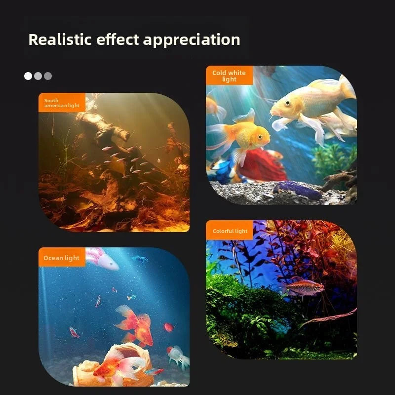 Color-Changing LED Aquarium Spotlight | USB Waterproof Fish Tank Light