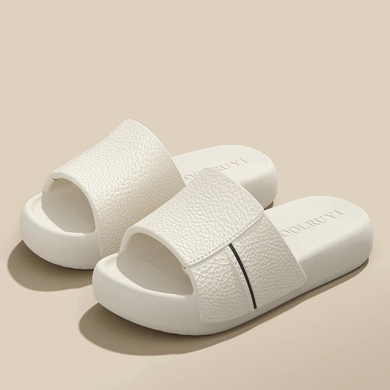 Summer Men Slippers Women Sandals Casual Beach Shoes Soft Bottom