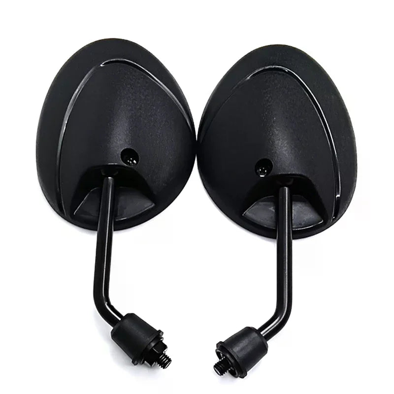 22mm Motorcycle Rearview Mirrors – Carbon Fiber Burnt Titanium Pair