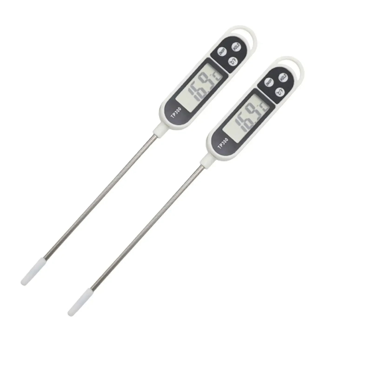 1/2pcs Digital Thermometer Digital Probe Meat/Milk Food Temperature Thermometer Kitchen Cooking Baking BBQ For Kitchen Zpaxo 2pcs White