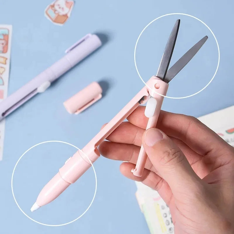 2 In 1 Mini Engraving Knife DIY Scrapbook Cutting Accessories School Office Stationery Gear For Student Stationery Kit Supplies Zpaxo