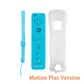 2 In 1 Family Gaming Accessories Wireless Remote Gamepad Silicone Case Included For Nintendo Wii/Wii U Optional Motion Plus Tool Zpaxo Blue remote