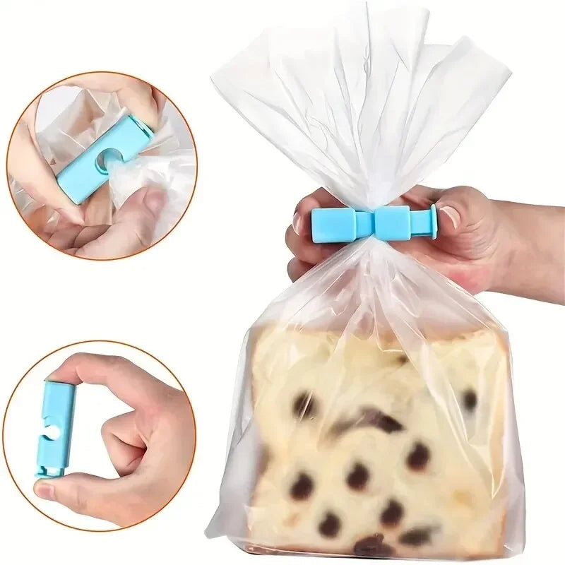 20/50pcs Food Sealing Clips, Snack Bag Clips, Moisture-proof Fresh-keeping Clips, Plastic Bag Sealing Clips Kitchen Storage Tool Zpaxo