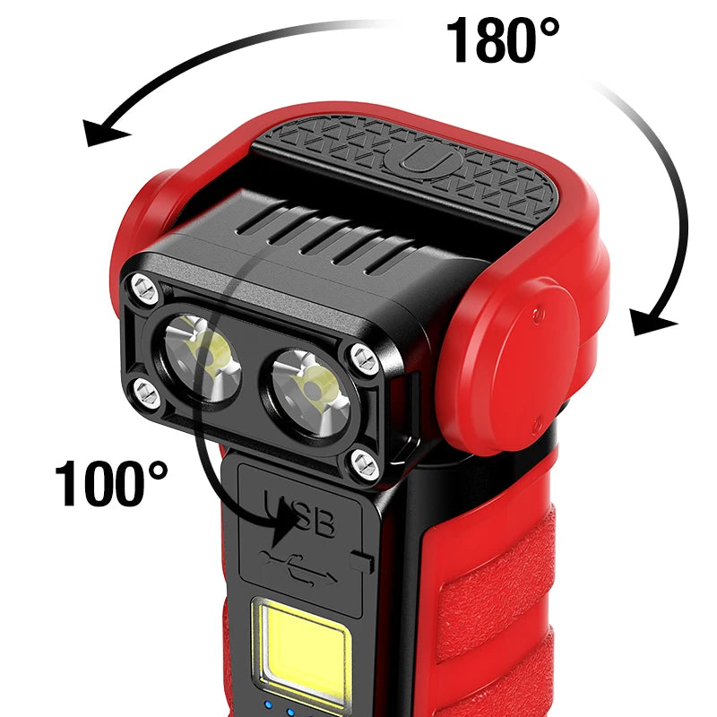 Robot Lighting Work Light Multi Level Adjustment Rechargeable