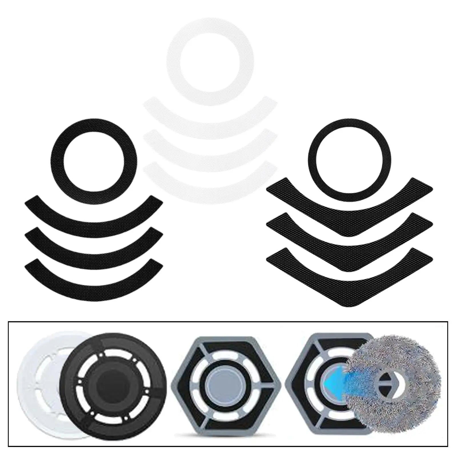 Stickers for Mop Bracket Stick Firmly Easy to Install Self-syicky Professional Accessories Stable Spare Parts Mop Support Zpaxo
