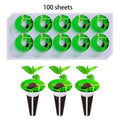 Plant Grow Stickers Waterproof Seed Pot Labels Reusable PVC Marking Tag for Hydroponic Herb Garden Zpaxo Green