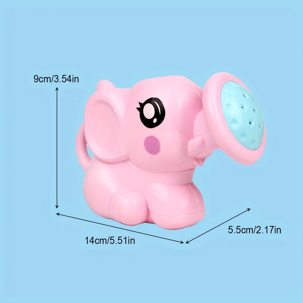 Youngsters Bath Toys Cute Cartoon Elephant Shower Kettle Fun Time