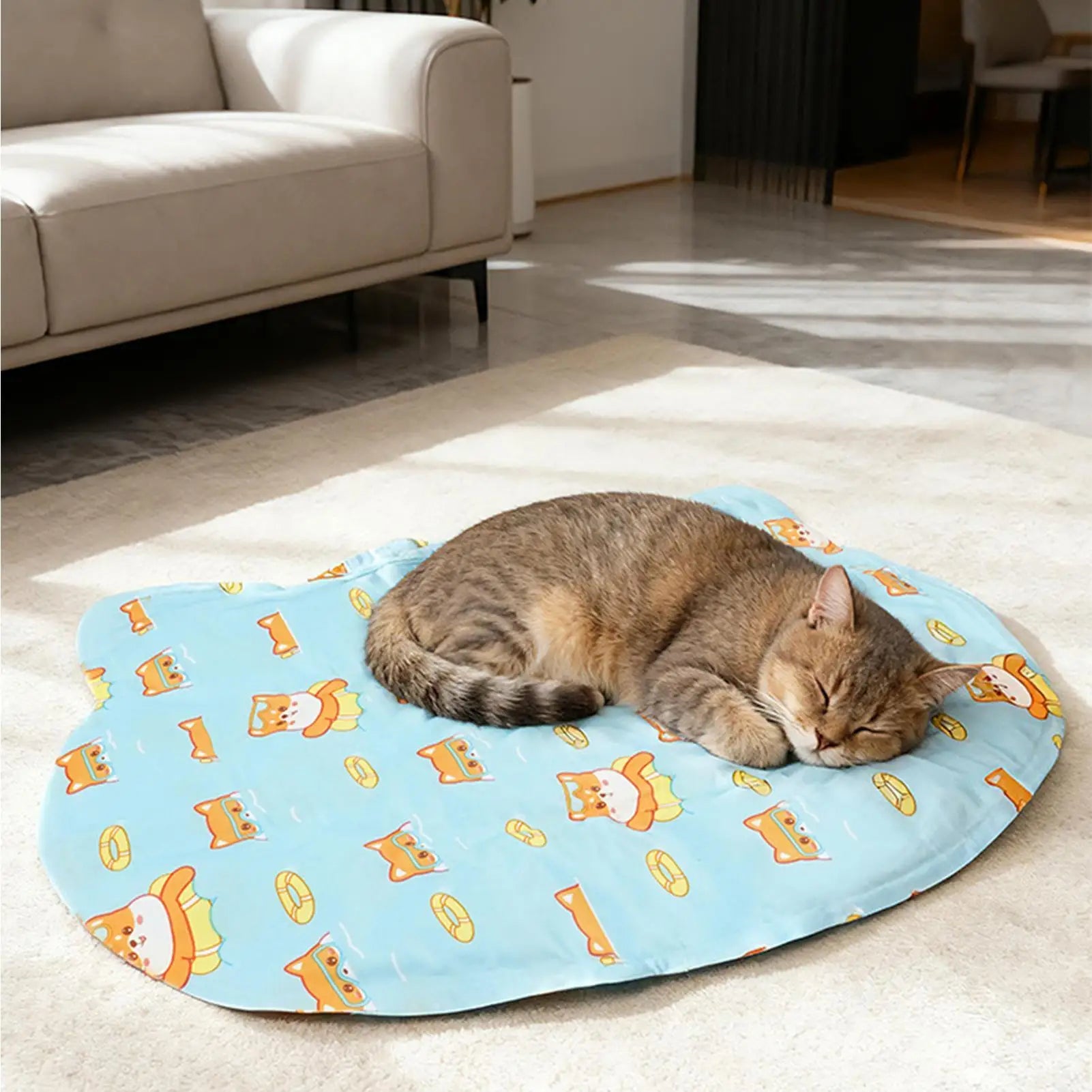 Cooling Mat For Dogs Summer Cats Resting Pad Gel Cooling Mat For Indoor Living Room Bedroom Windowsill Road Trip Vacation Travel Zpaxo