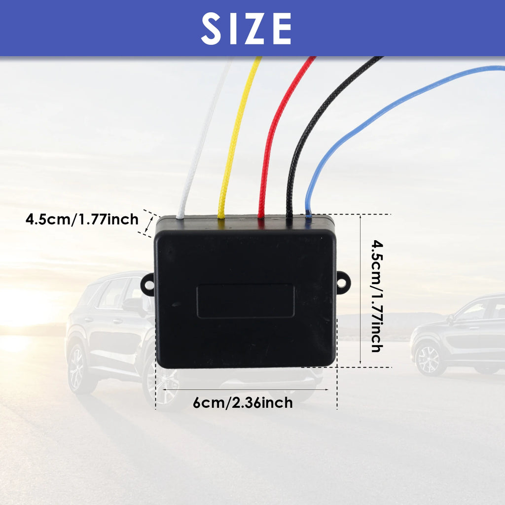 2Pcs Car Wireless Winch Remote Control Kit 12V-24V Universal ATV/SUV Wireless Heavy Winch Remote Switch Controller For Badlands Zpaxo