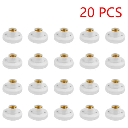 220V E27 Screw Cap Socket Ceiling Light Fixing Base Adapter Bulb Zpaxo 20pcs