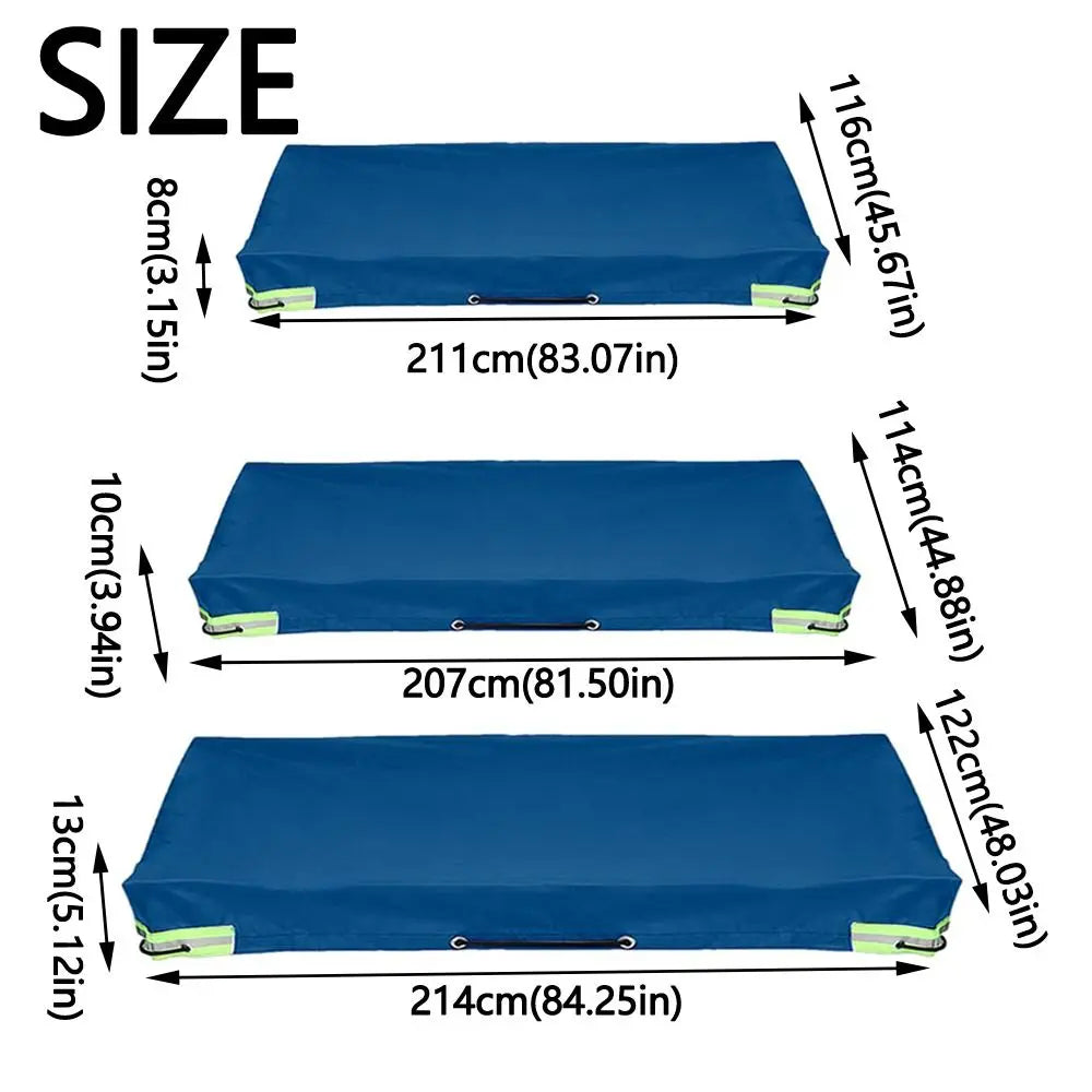 420D Oxford Car Tarpaulin Trailer Cover Universal Waterproof Truck Zpaxo