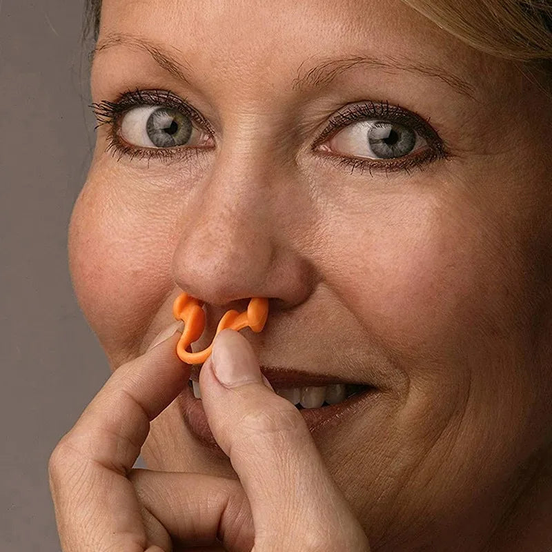 Anti-snoring Nose Clip Silicone Breathing Aid Swimmers Sleep Nasal