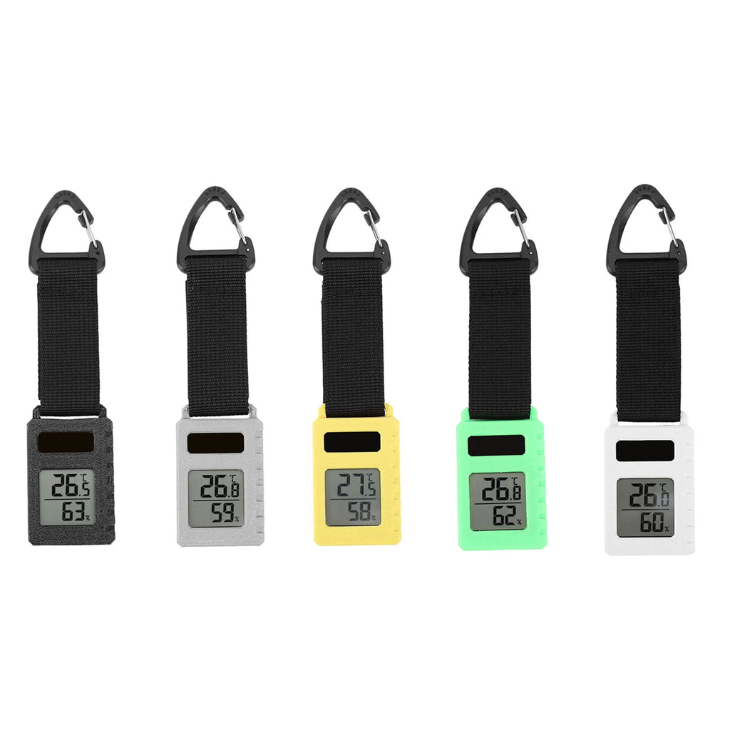 Backpacking Hiking Travel Thermometer Carabiner Clip Temperature