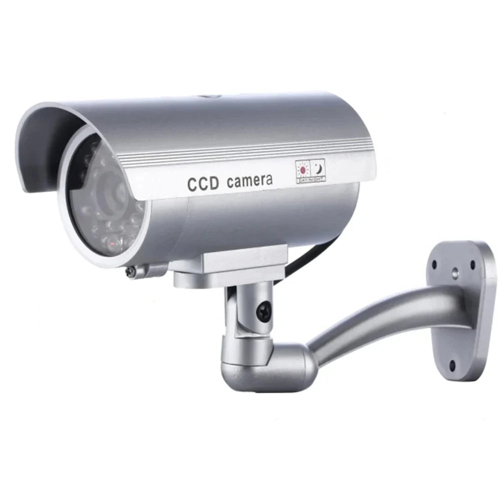 Simulation Fake Bullet Camera Dummy Cameras Outdoor LED Light Monitor Zpaxo