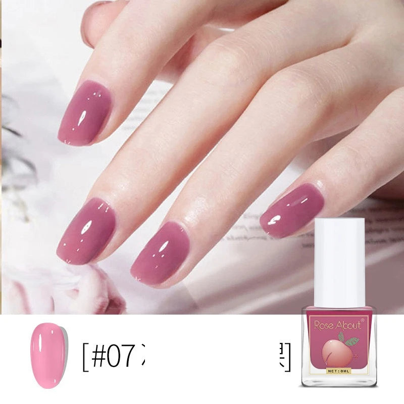 Water-based Peel-off Nail Polish No UV Lamp Needed Long-lasting Zpaxo 07