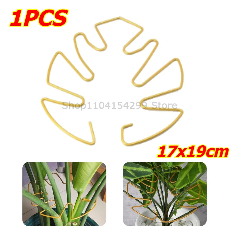 Large Monstera Plant Support Frame Sturdy Climbing Stems Leaf Stabilizer for Tall Houseplant Hanging Plant Stand Plants Holder Zpaxo Gold-1pcs