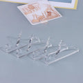 2-Pack Transparent Acrylic Photo Frame Display Stand