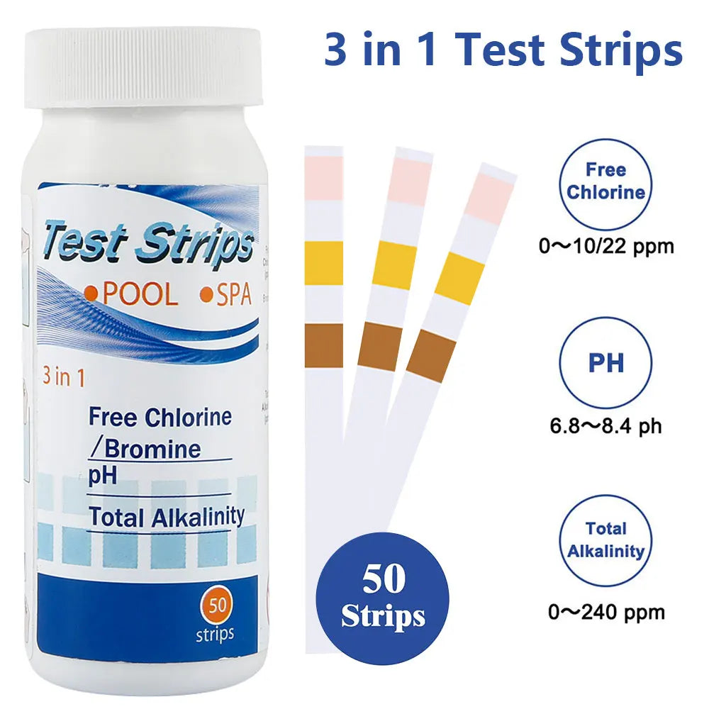 100pcs Aquarium Test Strips 7-IN-1/ 3-IN-1 Fish Tank Test Kit Freshwater Saltwater Aquarium Water Test to Detect pH Test Strips Zpaxo