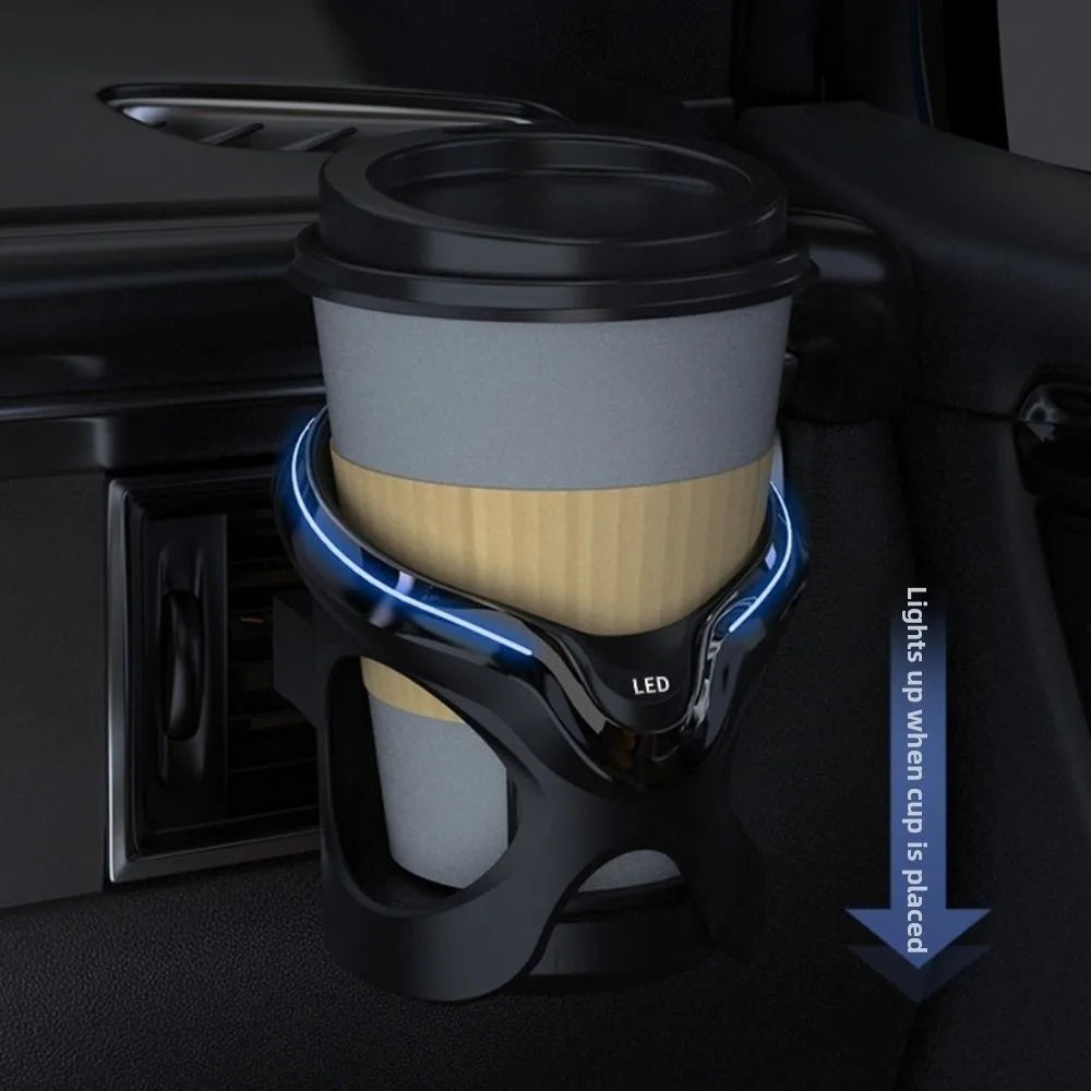 Stability Air Outlet Cup Holder Nonslip Anti-shake Led Car Stand Easy Zpaxo