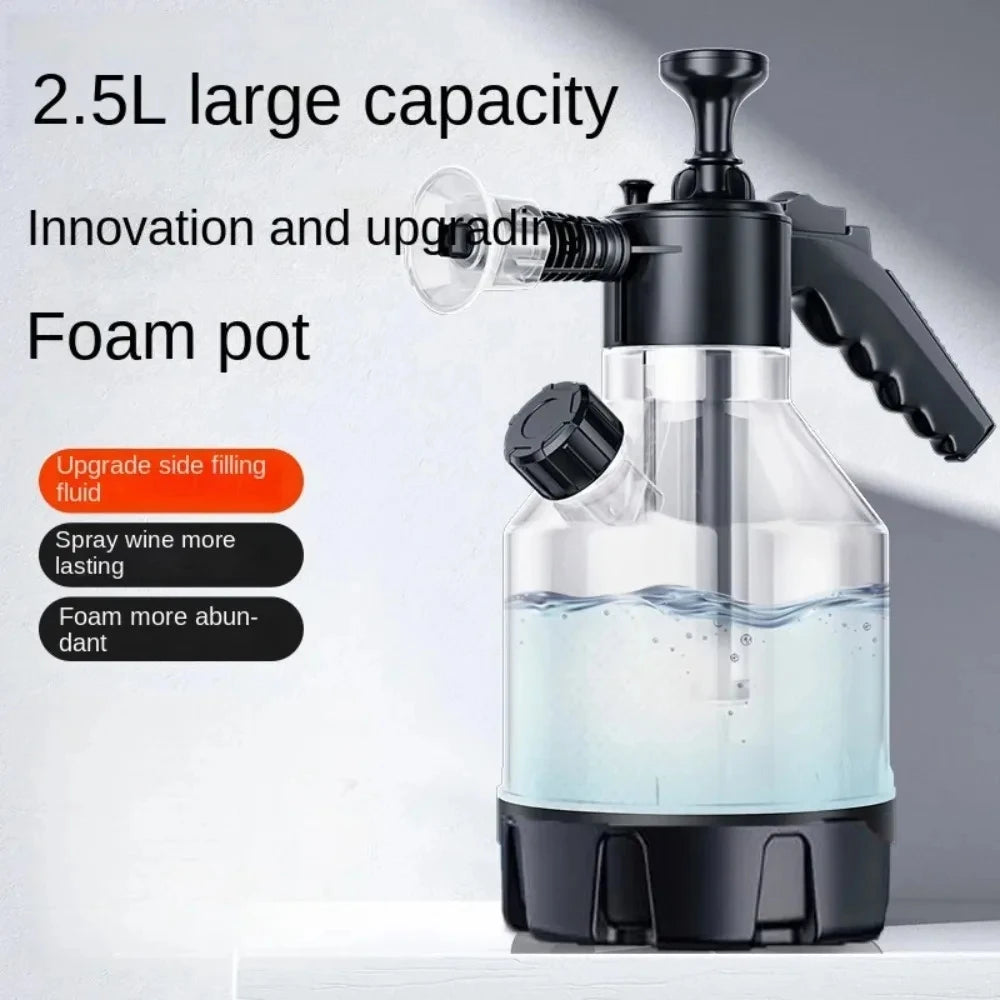Hand Pump Foam Sprayer 3 Types Nozzle Pneumatic Cannon Snow Car Wash