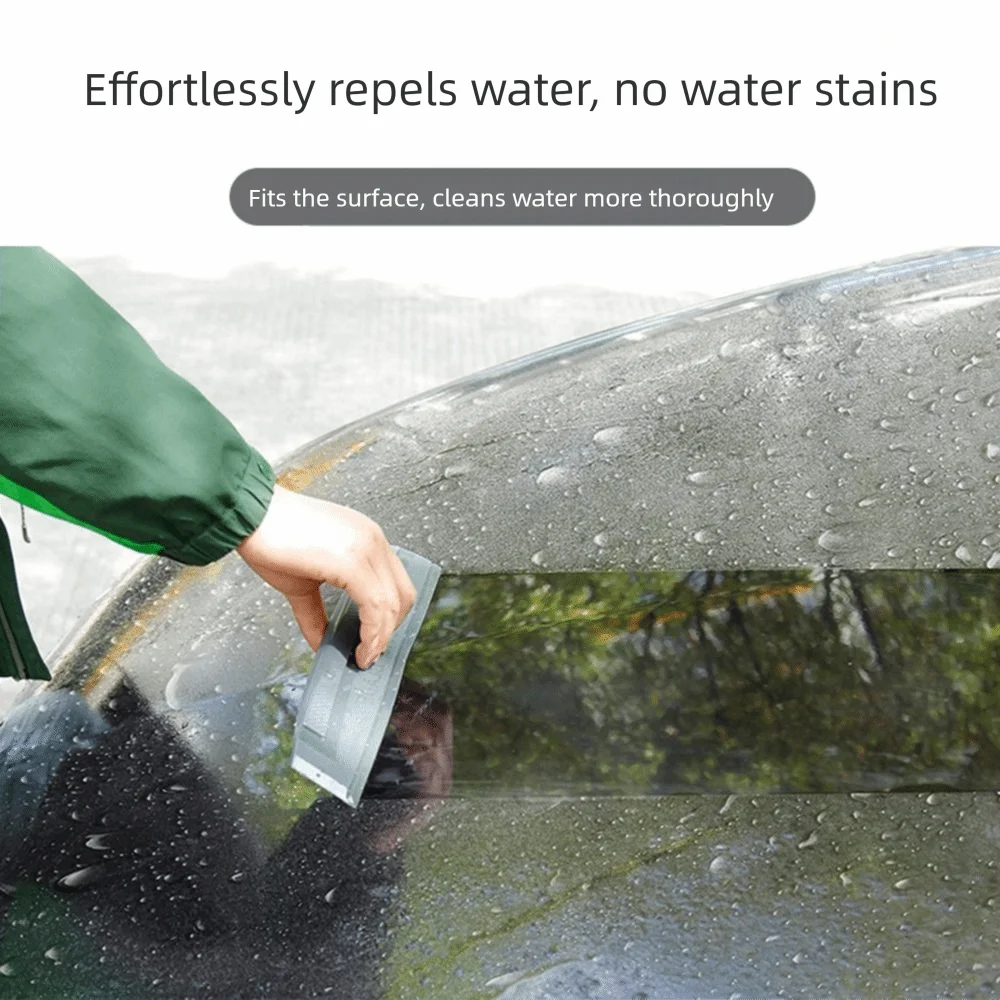 Non-Scratch Silicone Water Wiper Flexible Comfortable Grip Car Washing Squeegee Heat-resistant Quiet Window Cleaning Tool Zpaxo