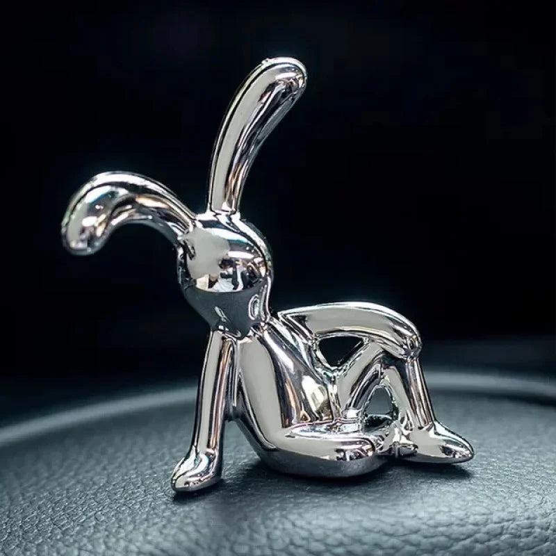 Long Eared Rabbit Creative Ornament 3D DIY Decoration Car Interior