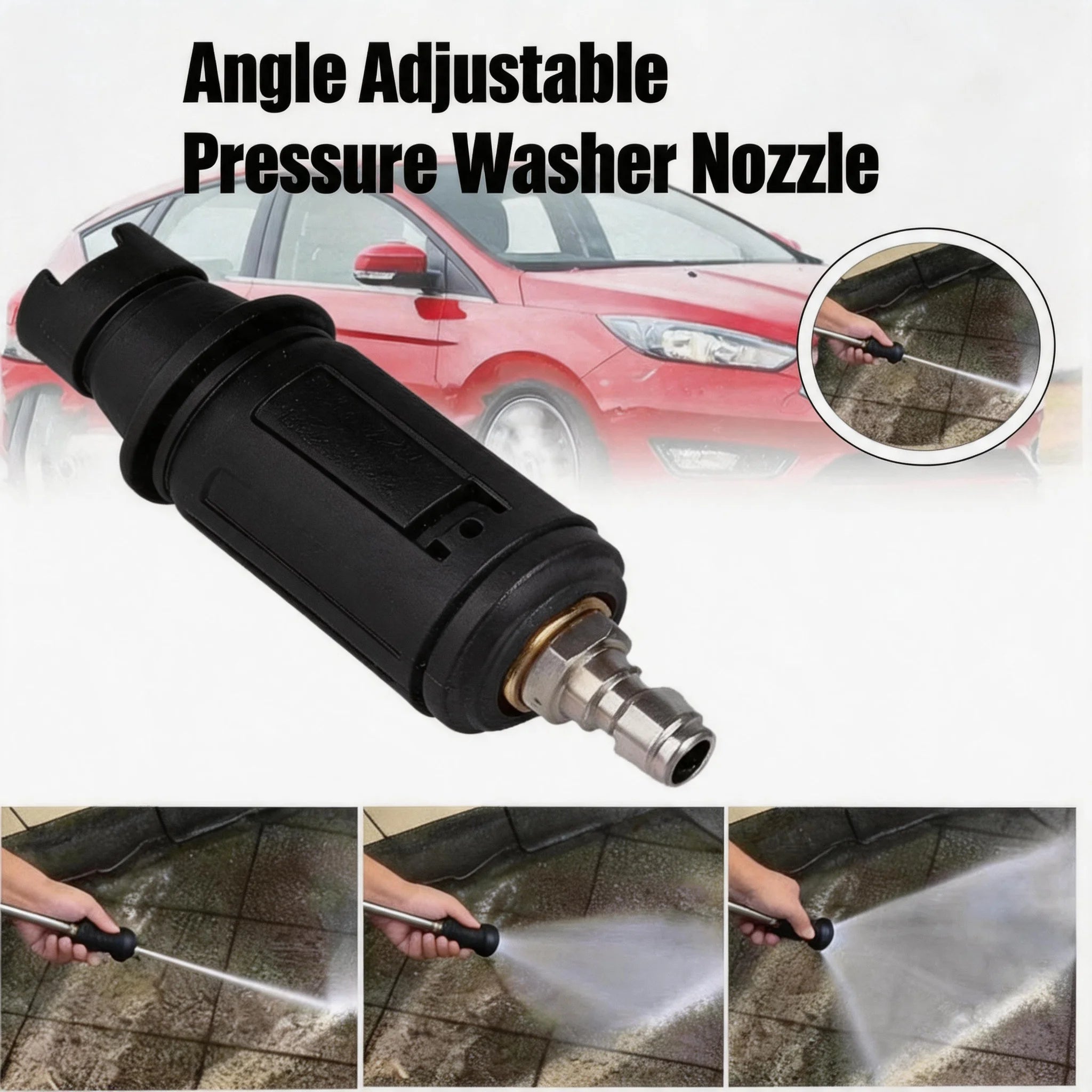 3000 PSI Adjustable Turbo Nozzle – 1/4" Quick Connect Sprayer