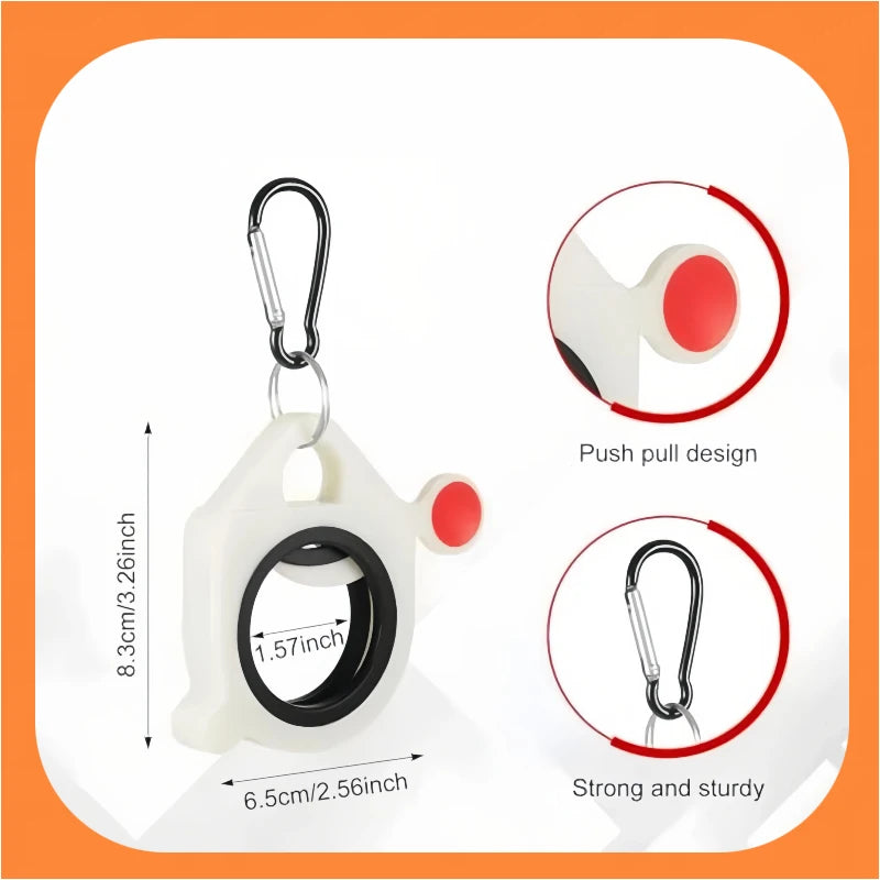 Round Square Fluorescent Cable Tie Organizer Cable Tie Holder Portable Cable Tie Storage Tool Electrical Wire Tie Organizer Zpaxo Round