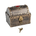 Decorative Vintage Chest Box Themed Party Favors Kids Storage Pirate Treasure Box for Boys Girls Kids Prizes Practical Gifts Zpaxo Bronze