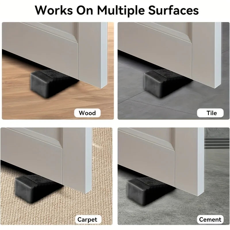 Heavy Duty Rubber Door Stopper – Anti-Slip 2/4 Pack