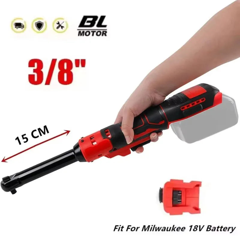 Milwaukee 18V Battery Electric Ratchet Wrench 3 8 Extended Head
