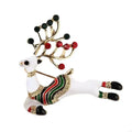 Christmas Deer Brooch Lapel Pin Rhinestones Reindeer Women Breastpin