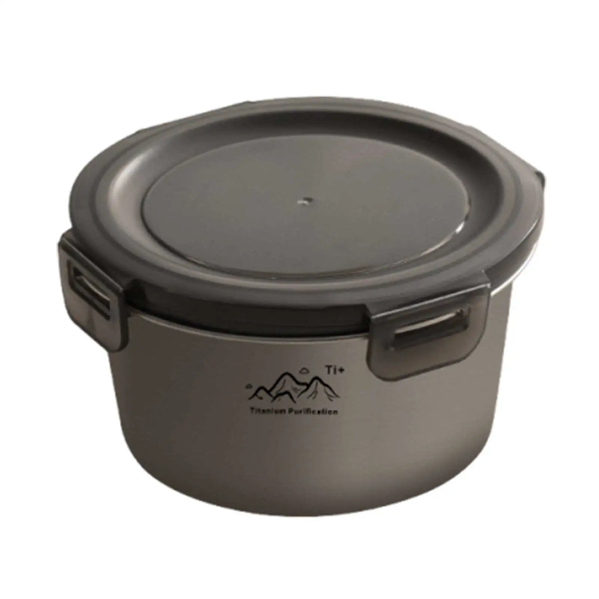 Metal Bento Box Stainless Steel Round Fresh-keeping Food Storage Leak Zpaxo Medium