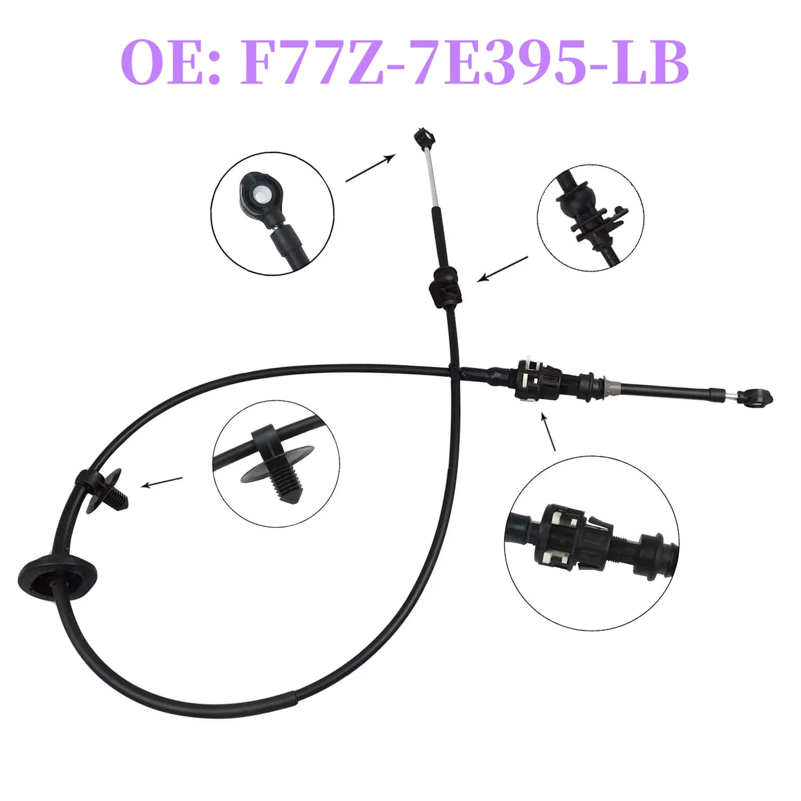 Automatic Transmission Shift Selector Cable F77Z-7E395-LB Ford